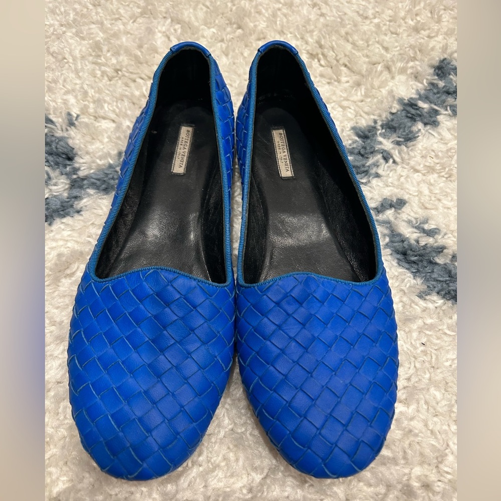 Bottega Veneta Women’s Loafers Royal Blue size 38